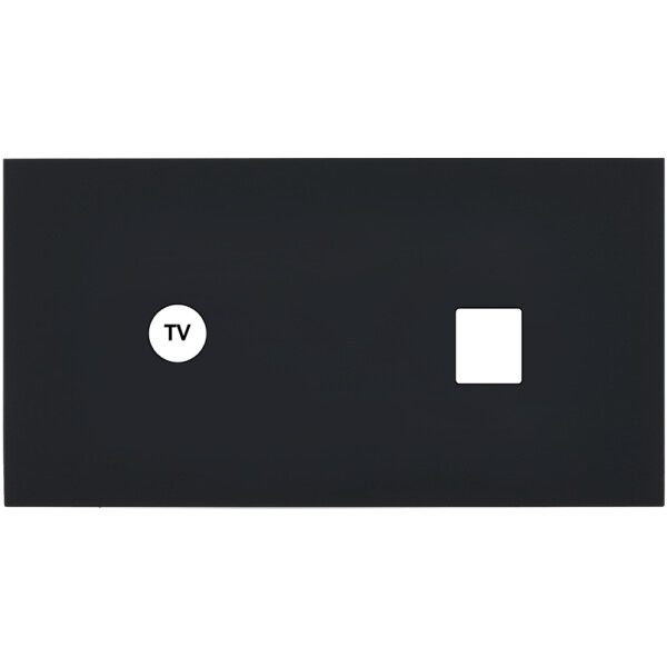 Façade désir noir mat double horizontale c1 m1 - Modelec - 273818