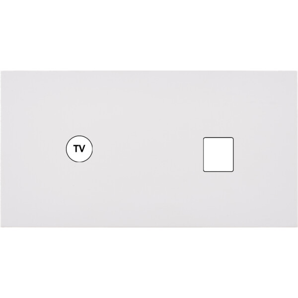 Façade désir blanc mat double horizontale c1 m1 - Modelec - 273820