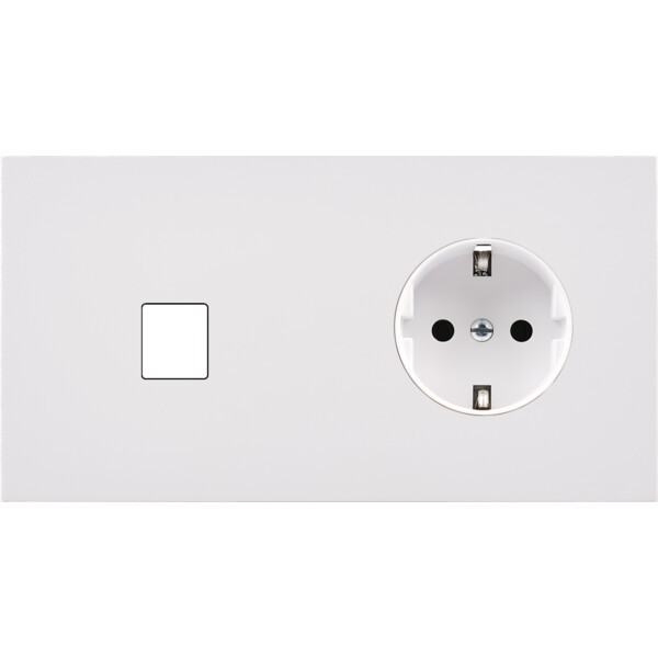 Façade désir blanc mat double horizontale m1 pck  - Modelec - 276820-K