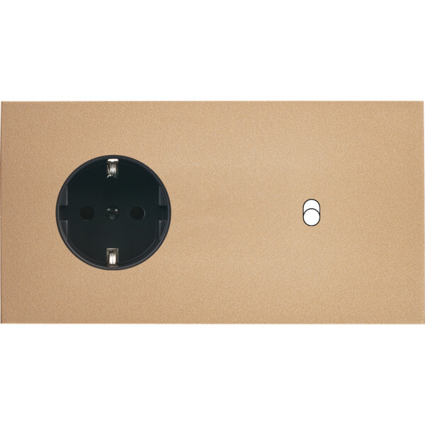 Façade désir doré mat double horizontale pck b1 - Modelec - 277824-K