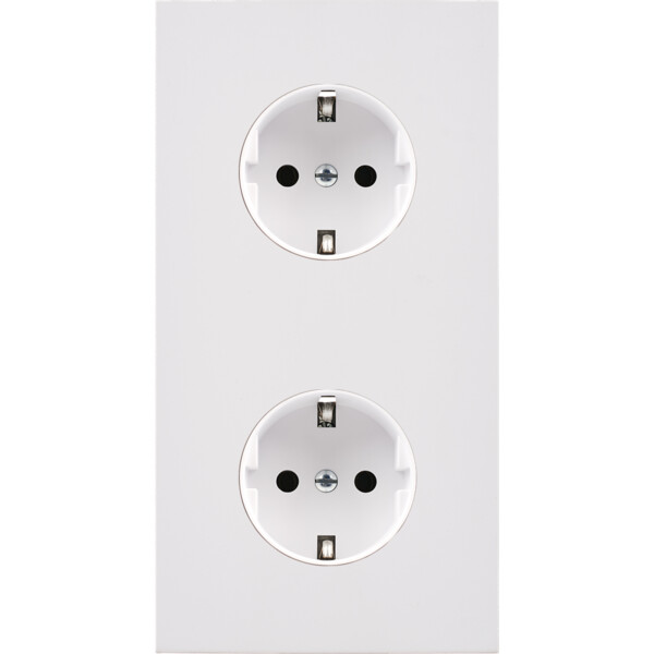 Façade désir blanc mat double verticale pck pck - Modelec - 280820-K