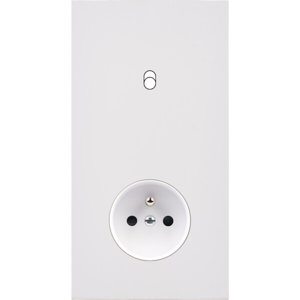 Façade désir blanc mat double verticale b1 pc - Modelec - 281820
