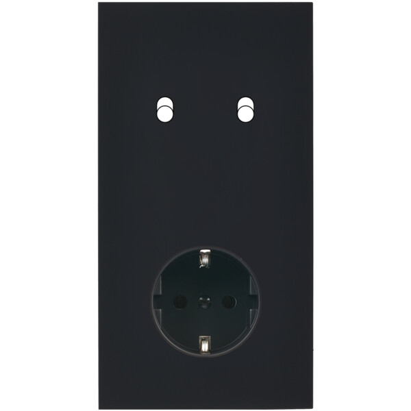 Façade désir noir mat double verticale b2 pck - Modelec - 282818-K