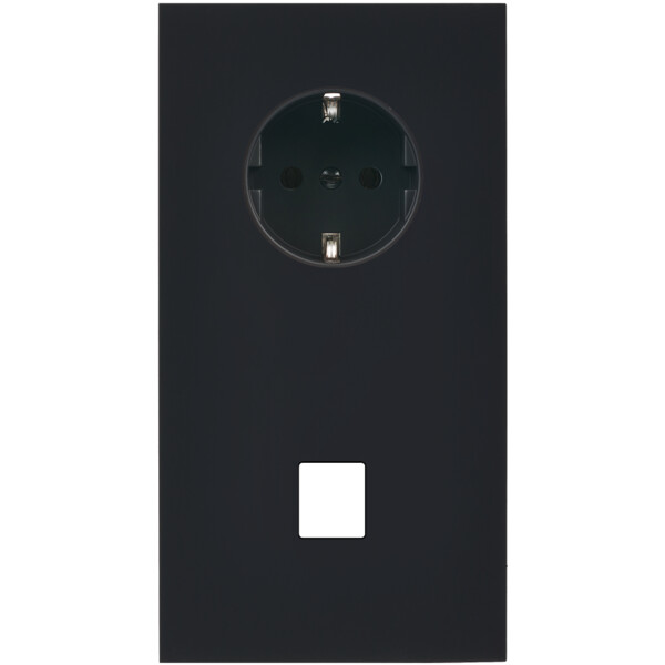 Façade désir noir mat double verticale pck m1 - Modelec - 283818-K