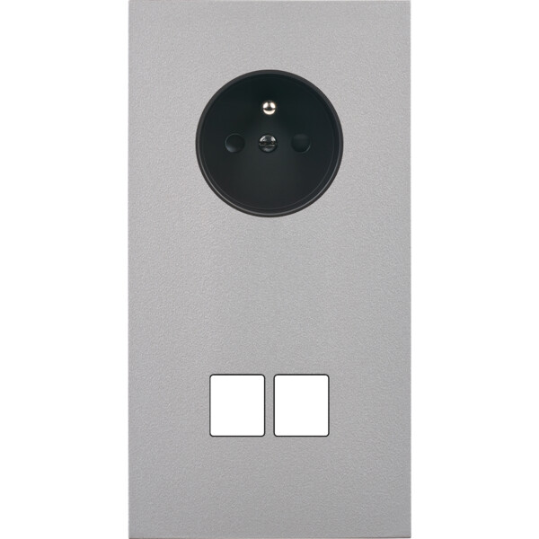 Façade désir alu mat double verticale pc 2 medias - Modelec - 284822