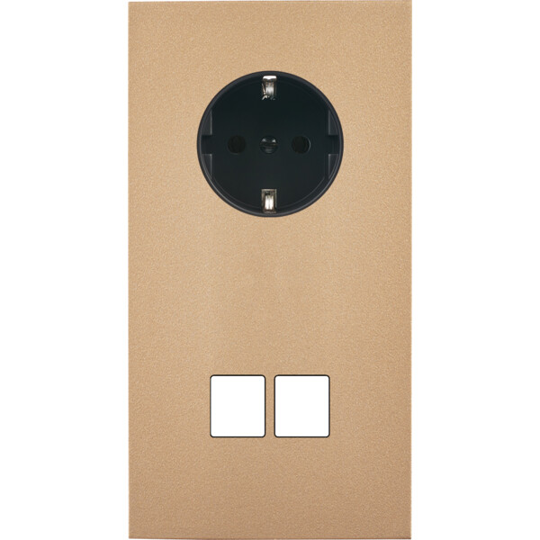 Façade désir doré mat double verticale pck m2 - Modelec - 284824-K