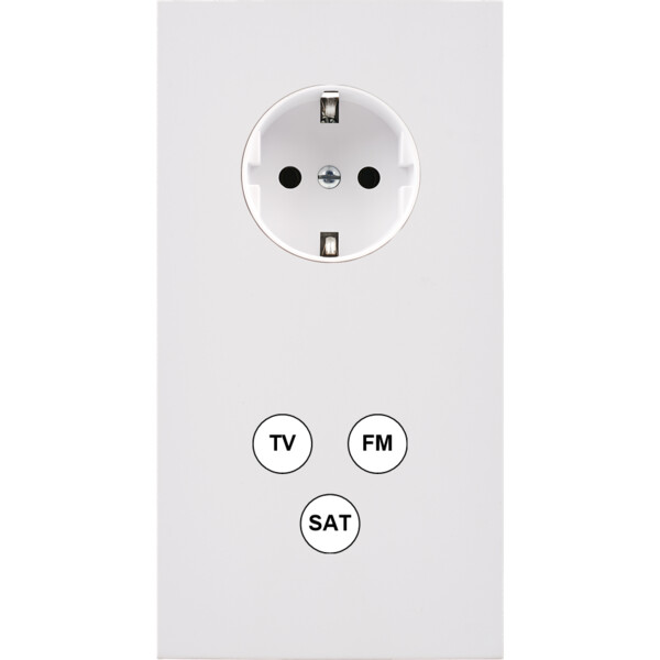 Façade désir blanc mat double verticale pck c3 - Modelec - 285820-K