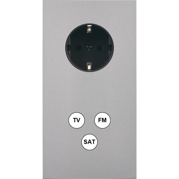 Façade désir alu mat double verticale pck c3 - Modelec - 285822-K