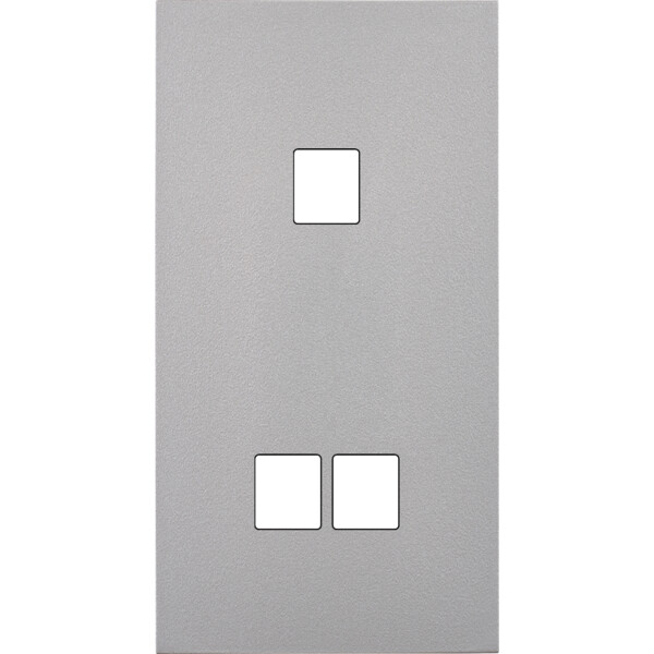 Façade désir alu mat double verticale 1 media 2 medias - Modelec - 287822