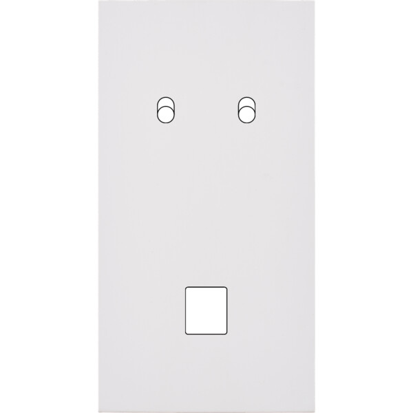 Façade désir blanc mat double verticale b2 m1 - Modelec - 292820