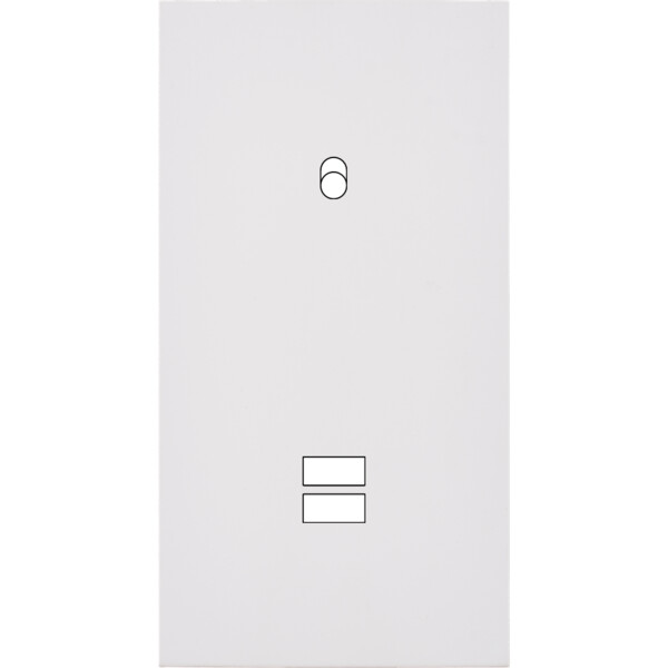 Façade désir blanc mat double verticale b1 u1  - Modelec - 293820