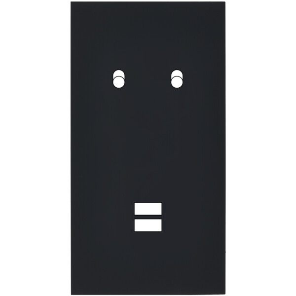Façade désir noir mat double verticale b2 u1  - Modelec - 294818
