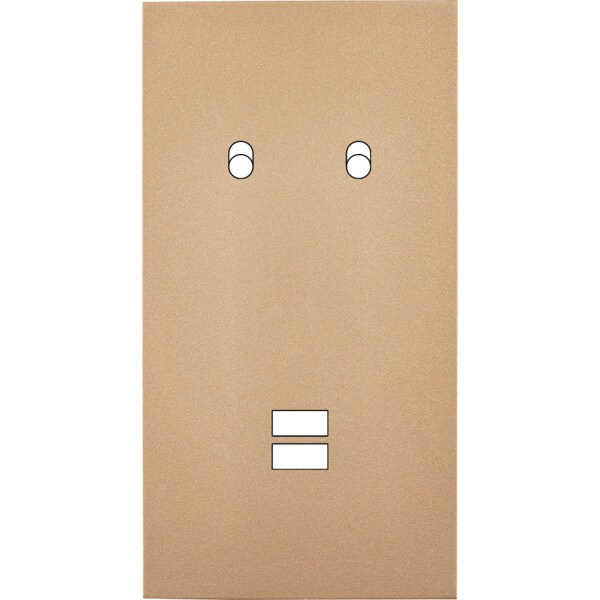 Façade désir doré mat double verticale b2 u1  - Modelec - 294824