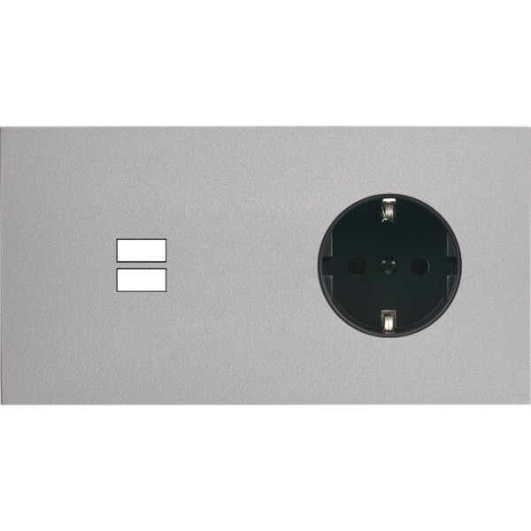 Façade désir alu mat double horizontale u1 pck  - Modelec - 295822-K