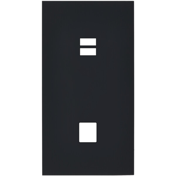 Façade désir noir mat double verticale u1 m1  - Modelec - 296818