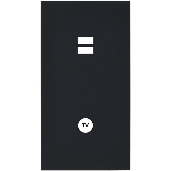 Façade désir noir mat double verticale u1 c1  - Modelec - 297818