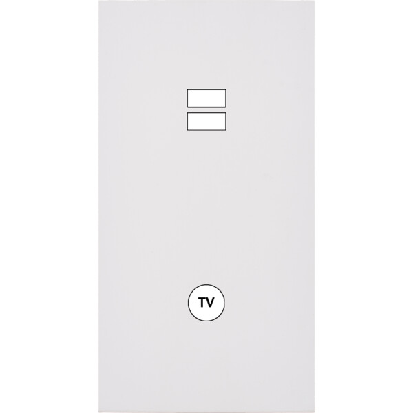 Façade désir blanc mat double verticale u1 c1  - Modelec - 297820
