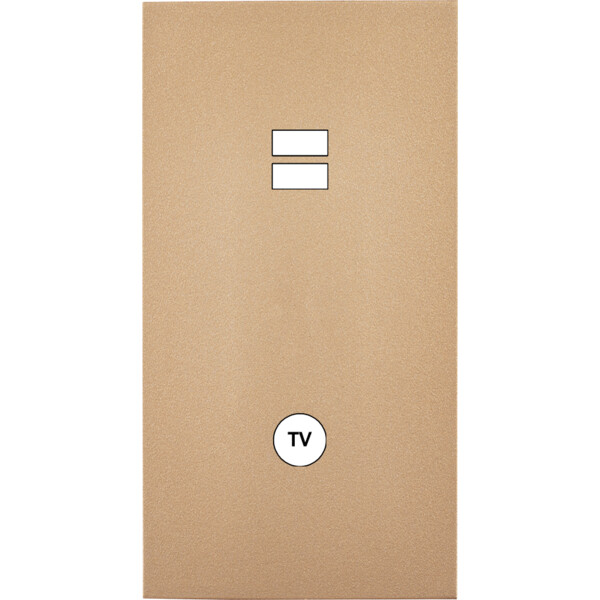 Façade désir doré mat double verticale u1 c1  - Modelec - 297824