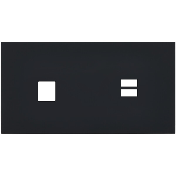 Façade désir noir mat double horizontale m1 u1  - Modelec - 298818