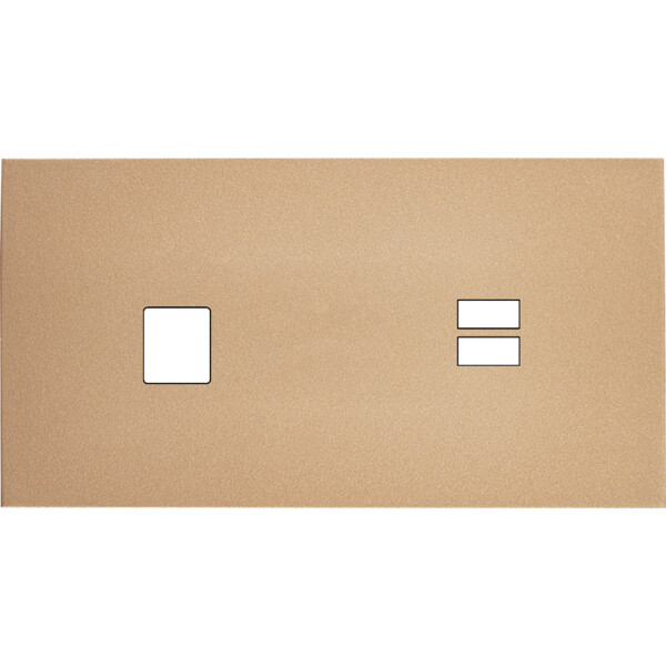 Façade désir doré mat double horizontale m1 u1  - Modelec - 298824