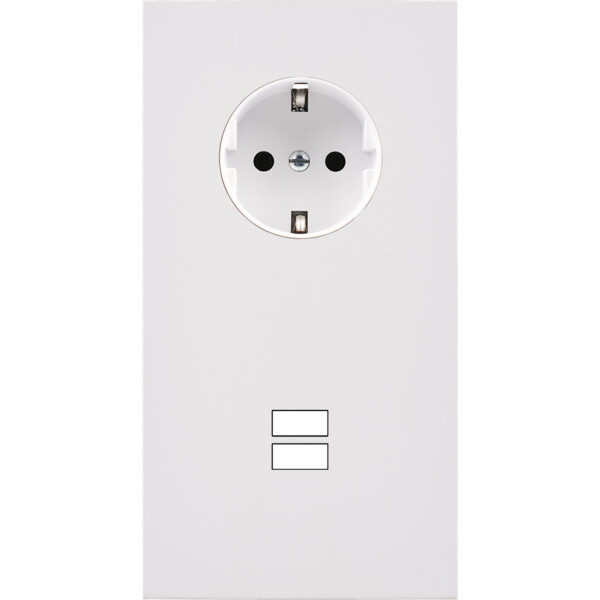 Façade désir blanc mat double verticale pck u1  - Modelec - 299820-K