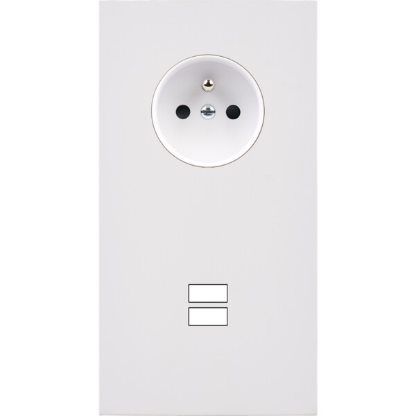 Façade désir blanc mat double verticale pc u1  - Modelec - 299820