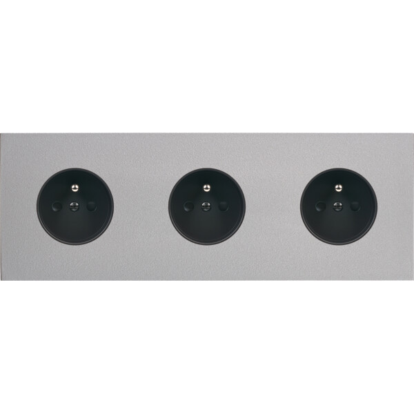Façade désir alu mat triple horizontale pc pc pc - Modelec - 310822