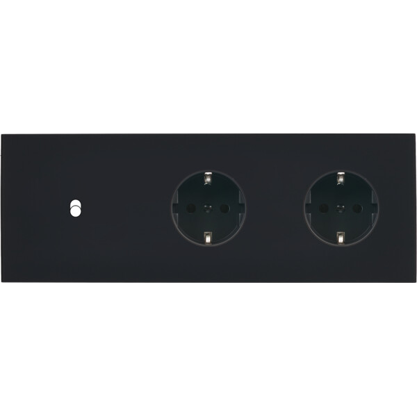 Façade désir noir mat triple horizontale b1 pck pck - Modelec - 311818-K