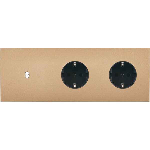 Façade désir doré mat triple horizontale b1 pck pck - Modelec - 311824-K