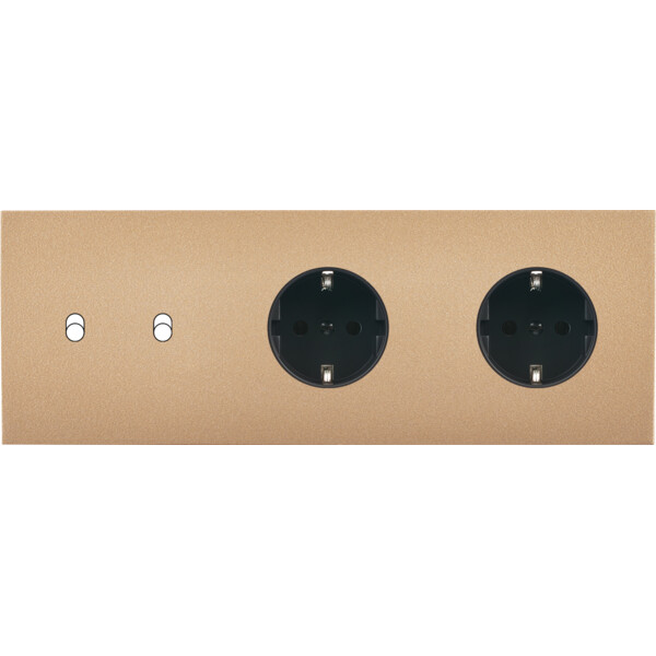 Façade désir doré mat triple horizontale b2 pck pck - Modelec - 312824-K