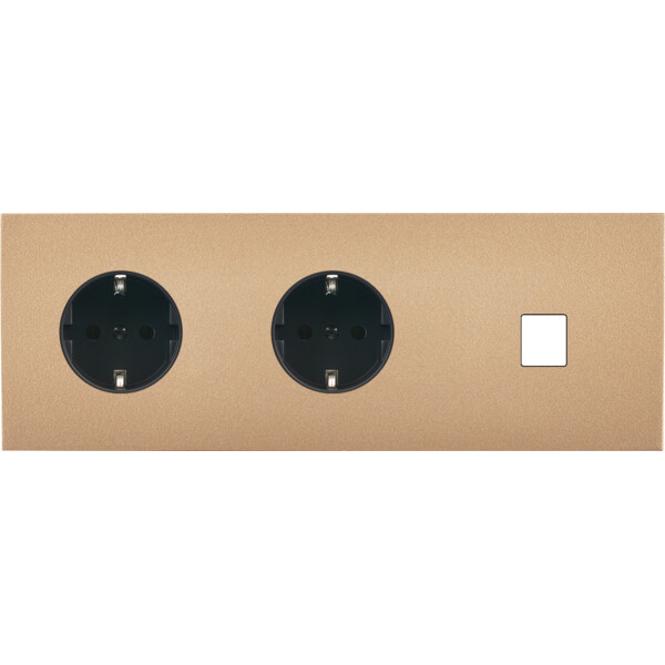 Façade désir doré mat triple horizontale pck pck m1 - Modelec - 313824-K