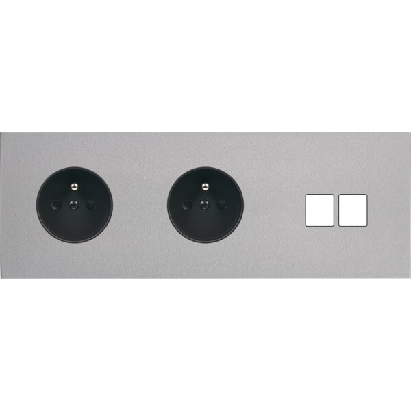Façade désir alu mat triple horizontale pc pc 2 medias - Modelec - 314822