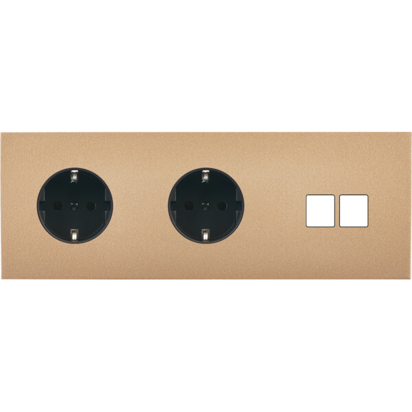 Façade désir doré mat triple horizontale pck pck m2 - Modelec - 314824-K