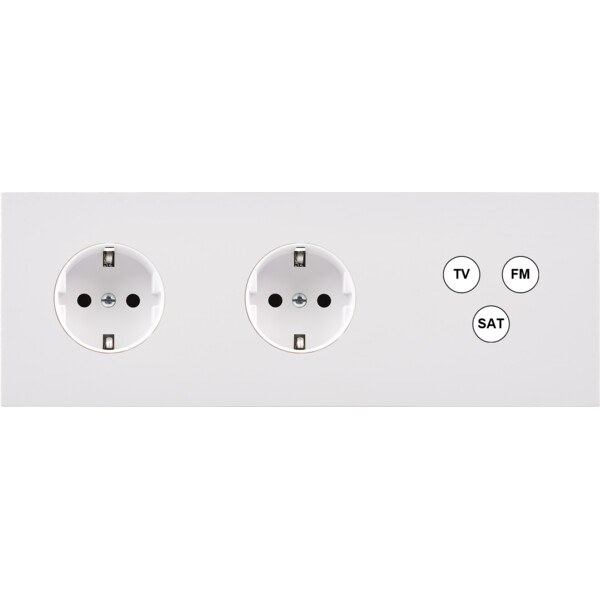 Façade désir blanc mat triple horizontale pck pck c3 - Modelec - 315820-K