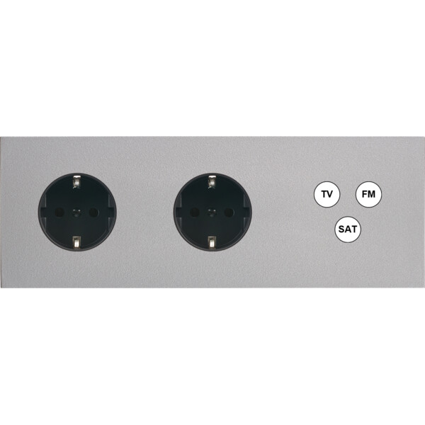 Façade désir alu mat triple horizontale pck pck c3 - Modelec - 315822-K