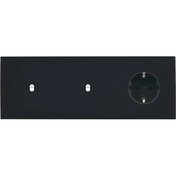 Façade désir noir mat triple horizontale b1 b1 pck - Modelec - 316818-K