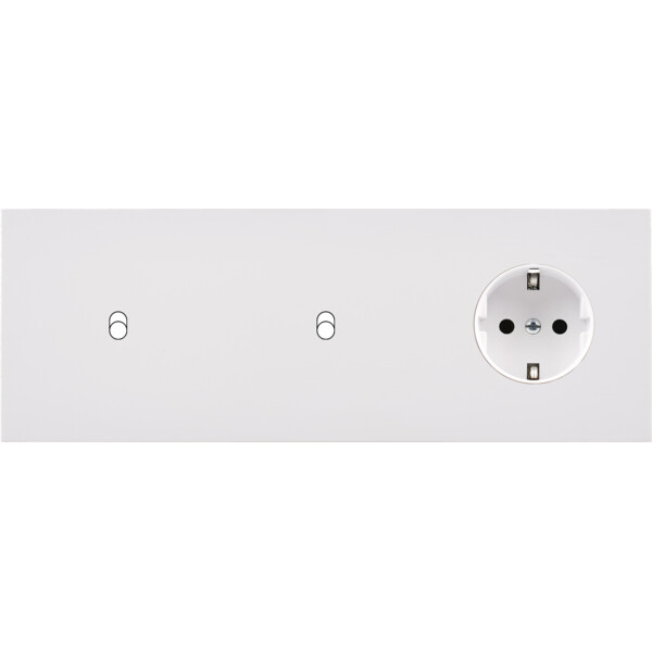 Façade désir blanc mat triple horizontale b1 b1 pck - Modelec - 316820-K