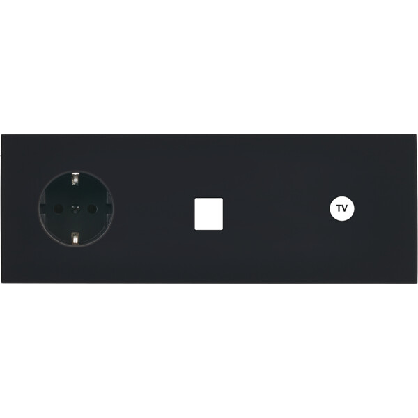 Façade désir noir mat triple horizontale pck m1 c1 - Modelec - 319818-K