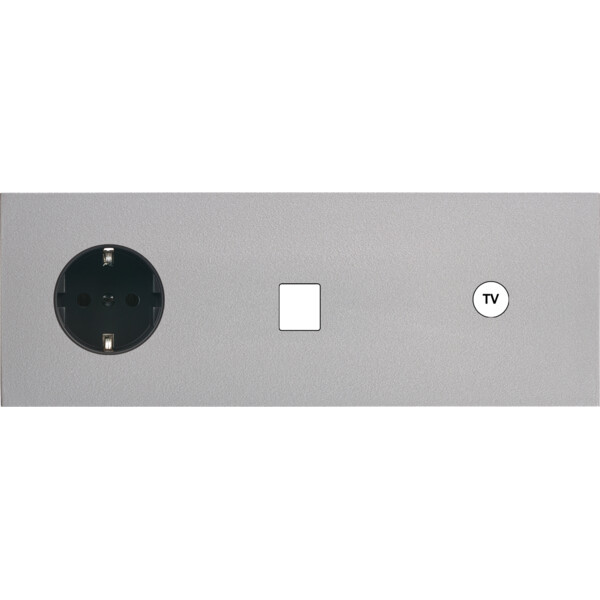 Façade désir acier mat triple horizontale pck m1 c1 - Modelec - 319822-K