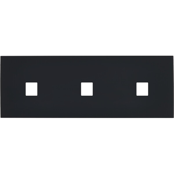 Façade désir noir mat triple horizontale 1 media 1 media 1 media - Modelec - 320818