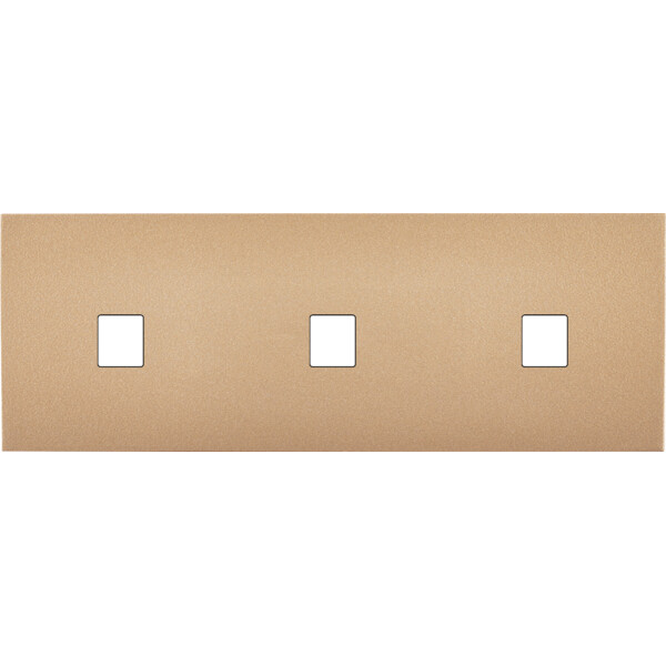 Façade désir doré mat triple horizontale 1 media 1 media 1 media - Modelec - 320824