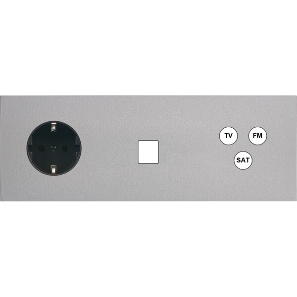 Façade désir alu mat triple horizontale pck m1 c3 - Modelec - 324822-K
