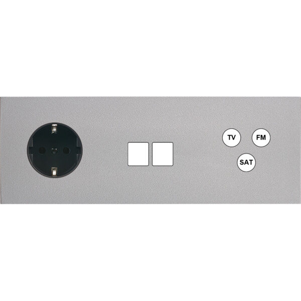Façade désir alu mat triple horizontale pck m2 c3 - Modelec - 325822-K