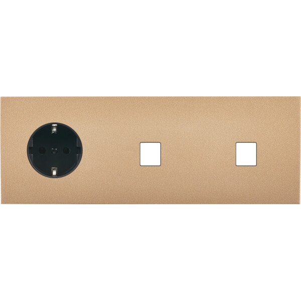 Façade désir doré mat triple horizontale pck m1 m1 v - Modelec - 326824-K