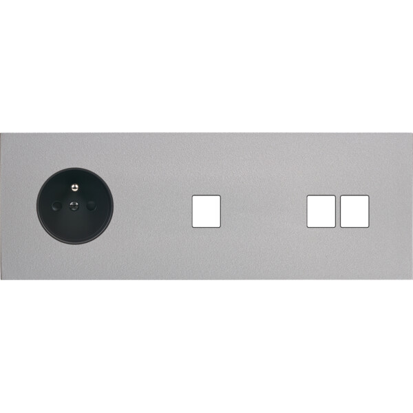 Façade désir alu mat triple horizontale pc 1 media 2 medias - Modelec - 327822