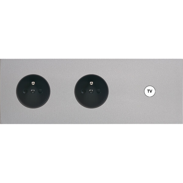 Façade désir alu mat triple horizontale pc pc c1 - Modelec - 329822