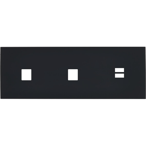 Façade désir noir mat triple horizontale m1 m1 u1 - Modelec - 330818
