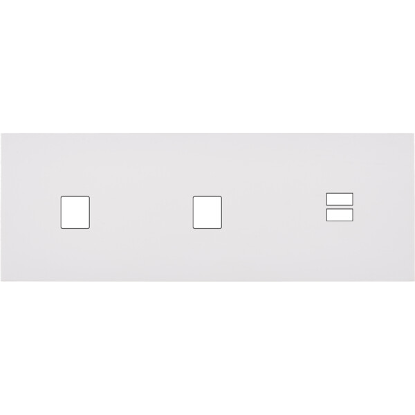 Façade désir blanc mat triple horizontale m1 m1 u1 - Modelec - 330820