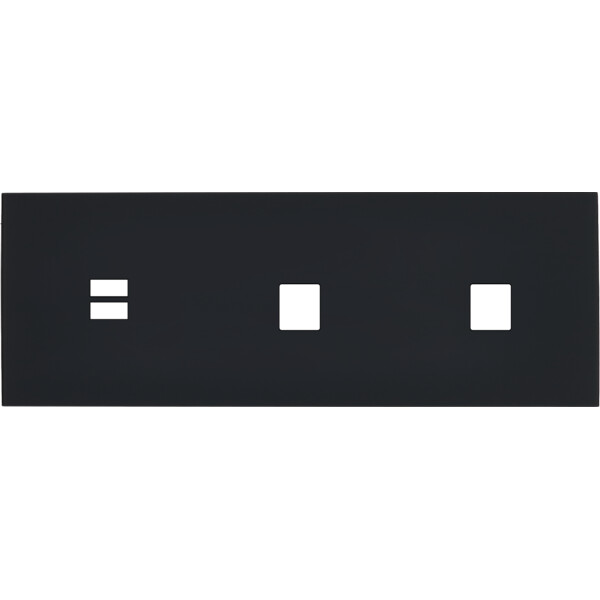 Façade désir noir mat triple horizontale u1 m1 m1 - Modelec - 331818