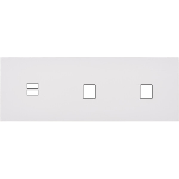 Façade désir blanc mat triple horizontale u1 m1 m1 - Modelec - 331820